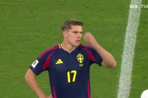 【集锦】世预赛-约克雷斯助攻伊萨克未登场 瑞典2-2斯洛文尼亚